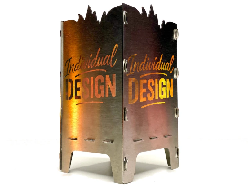 Individuell gelasertes Teelicht / Windlicht von SteelfireboxX