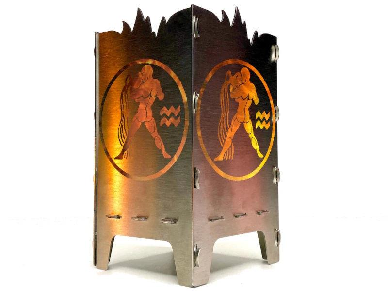Teelicht Sternzeichen Wassermann Windlicht von SteelfireboxX
