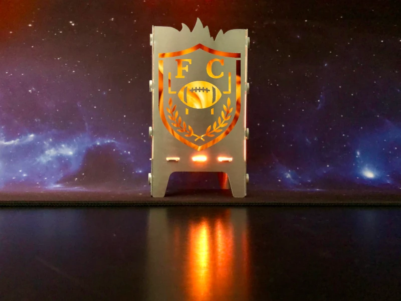 Teelichthalter von SteelfireboxX mit individuellem Vereinswappen